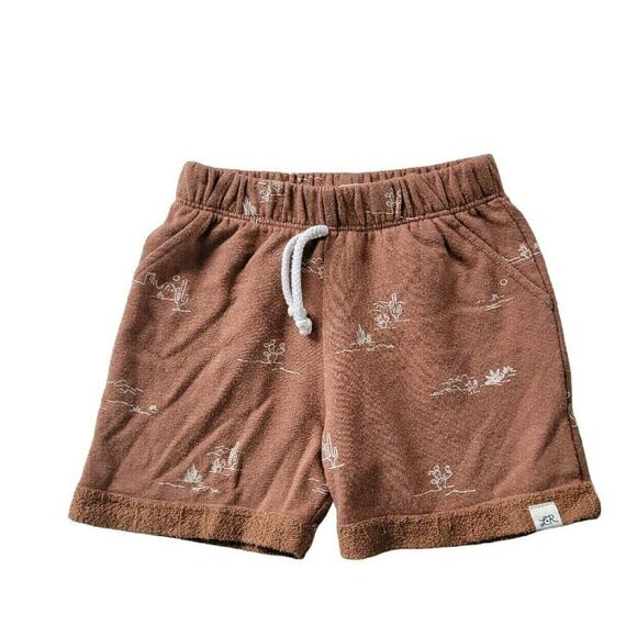 Lulu & Roo Brown Desert Print Shorts - Picture 1 of 4